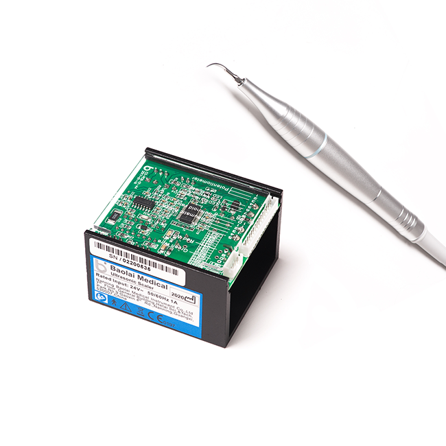 Baolai Bool C6 EXTRA - встраиваемый ультразвуковой скалер с автоклавируемой алюминиевой ручкой, 6 насадками, эндочаком и файлами в комплекте, с подсветкой | Baolai Medical (Китай)