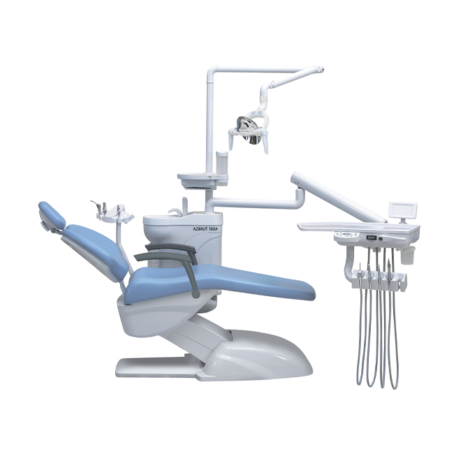 Azimut 100A - стоматологическая установка с нижней подачей инструментов и двумя стульями | Azimut (Китай)