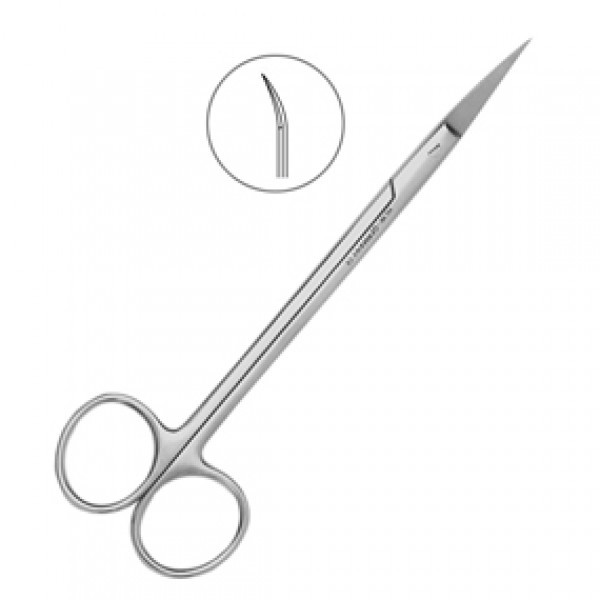 Ножницы хирургические изогнутые Kelly, 160 мм., HLW Dental Instruments (Германия)