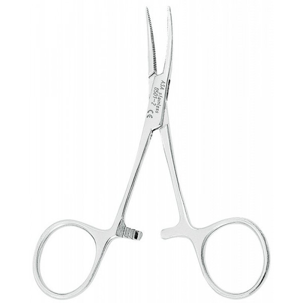 Зажим "Москит" малый, изогнутый, 10 см., Asa Dental (Италия)