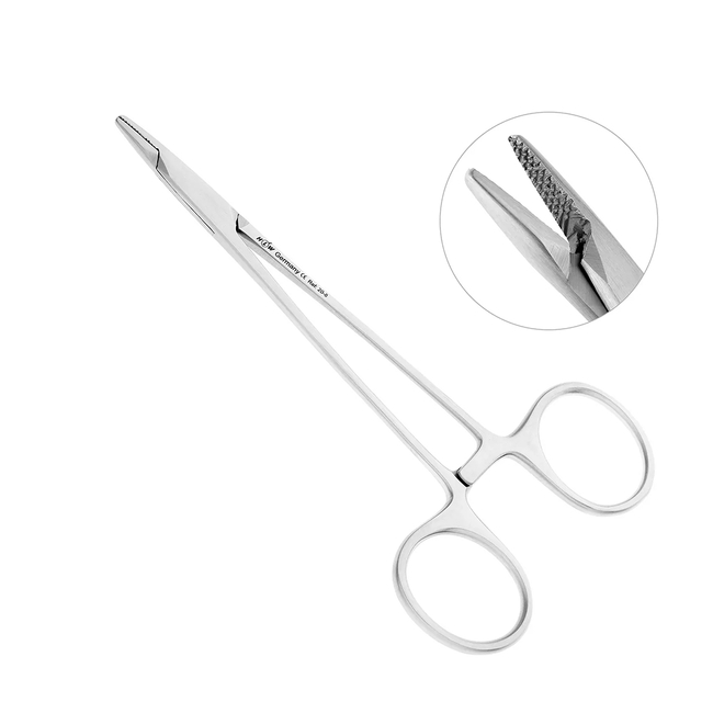 Иглодержатель хирургический Derf, длина 125 мм | HLW Dental Instruments (Германия)