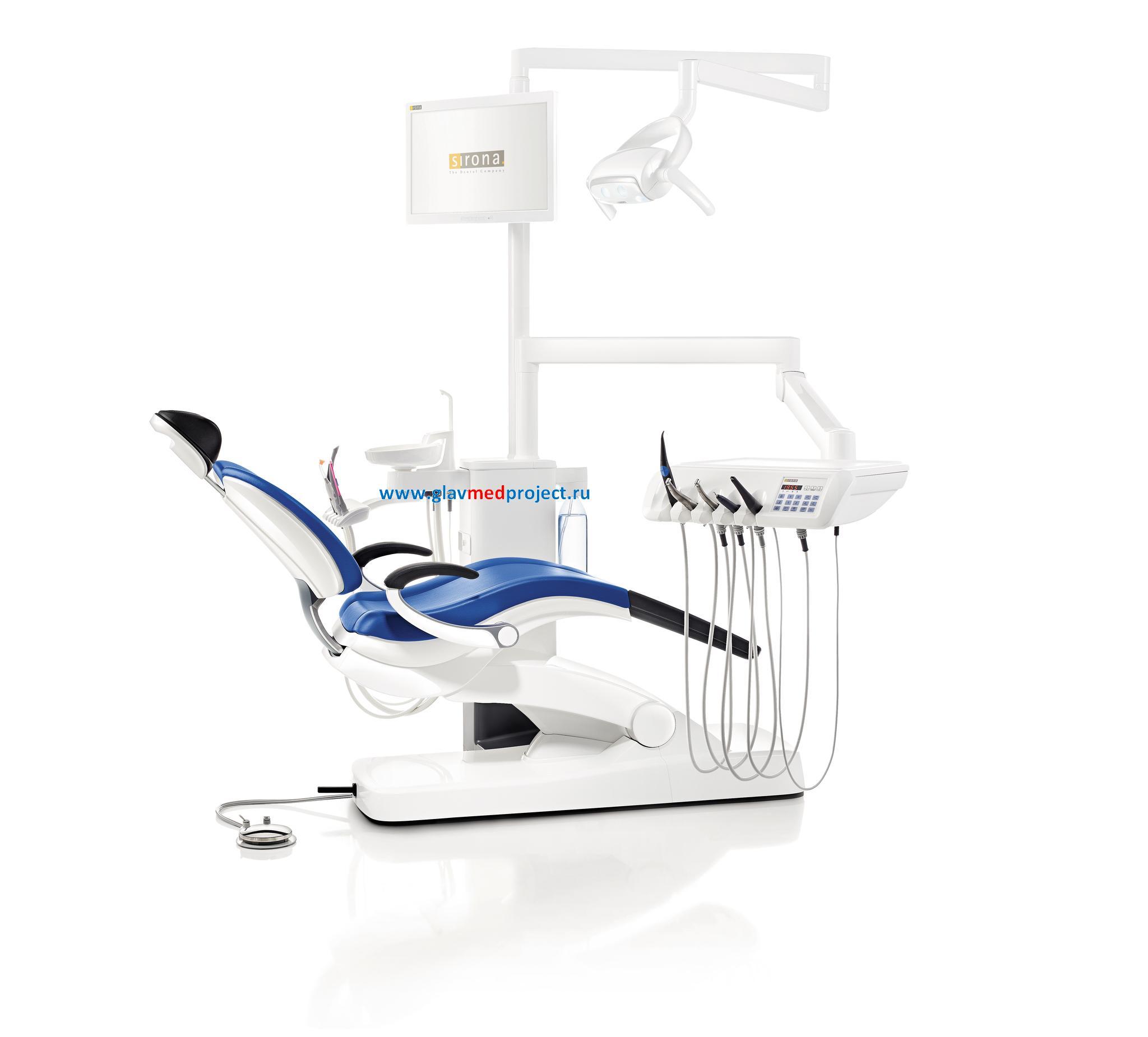 INTEGO Стоматологическая установка с верхней/нижней подачей инструментов, Sirona (Германия)