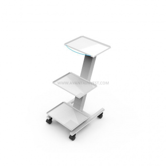 Стойка А-015 мобильная для дополнительного оборудования с 3 полками и 3 розетками, Аванта (Россия)