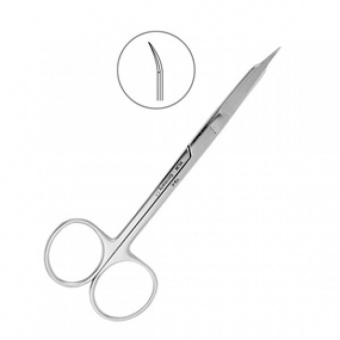 Ножницы хирургические изогнутые Goldmann-Fox, 125 мм., HLW Dental Instruments (Германия)
