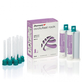 Occlufast Rock (2х50ml) - А-Силикон для регистрации прикуса | Zhermack (Италия)