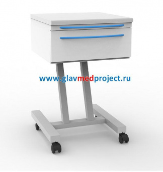 А-011 Стол врача мобильный с 1 ящиком, Аванта (Россия)