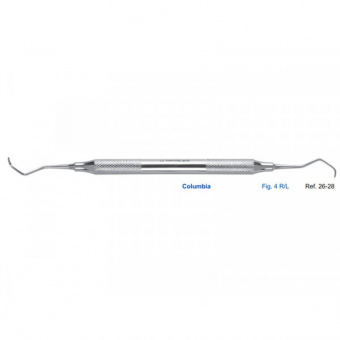 Кюрета Columbia, форма 4 R/L, ручка 8 мм, HLW Dental Instruments (Германия)